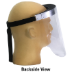 Adjustable buckle is used to secure and tighten the nylon strap and faceshield assembly to the user’s head