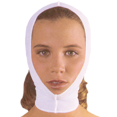 Provides a smooth, even 4-way compression on the chin and neck region