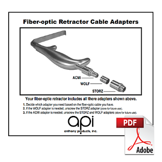 Fiber-optic Retractor Cable Adapter Instructions