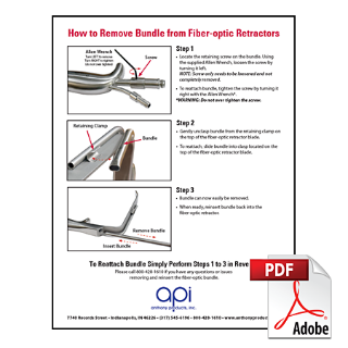 How to Remove Bundle from Fiber-optic Retractors