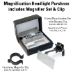 Magnifier Headlight includes set of 4 lens and clip
