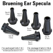 Prepackaged Bruening Otoscope Sets include either 4 or 6 specula