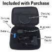 Includes illuminator, battery, charging pad, power supply and carrying case